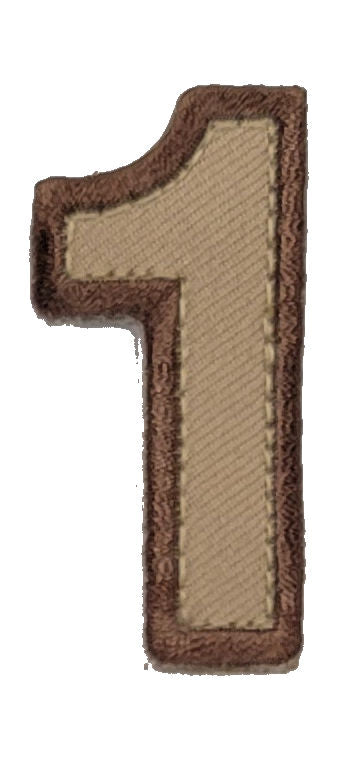 CLEARANCE - Tactical Numbers Patches with Hook Fastener