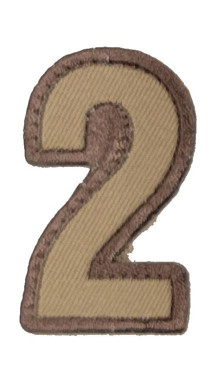 CLEARANCE - Tactical Numbers Patches with Hook Fastener