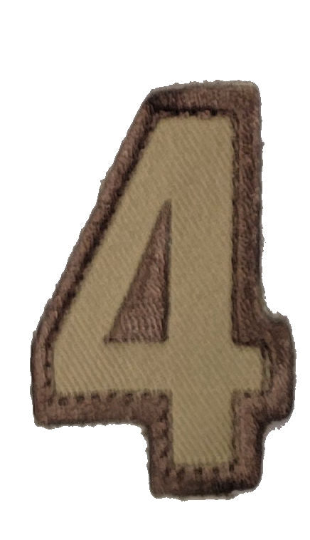 CLEARANCE - Tactical Numbers Patches with Hook Fastener