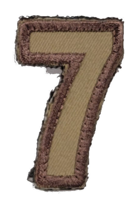 CLEARANCE - Tactical Numbers Patches with Hook Fastener