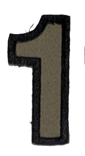 CLEARANCE - Tactical Numbers Patches with Hook Fastener