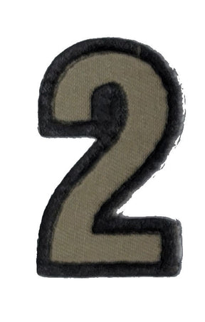 CLEARANCE - Tactical Numbers Patches with Hook Fastener