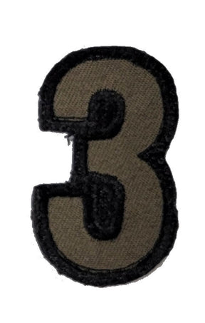 CLEARANCE - Tactical Numbers Patches with Hook Fastener