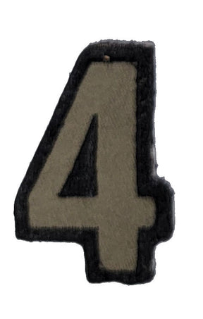 CLEARANCE - Tactical Numbers Patches with Hook Fastener