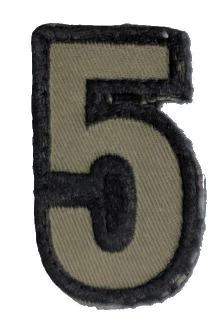 CLEARANCE - Tactical Numbers Patches with Hook Fastener