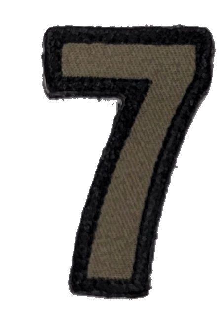 CLEARANCE - Tactical Numbers Patches with Hook Fastener