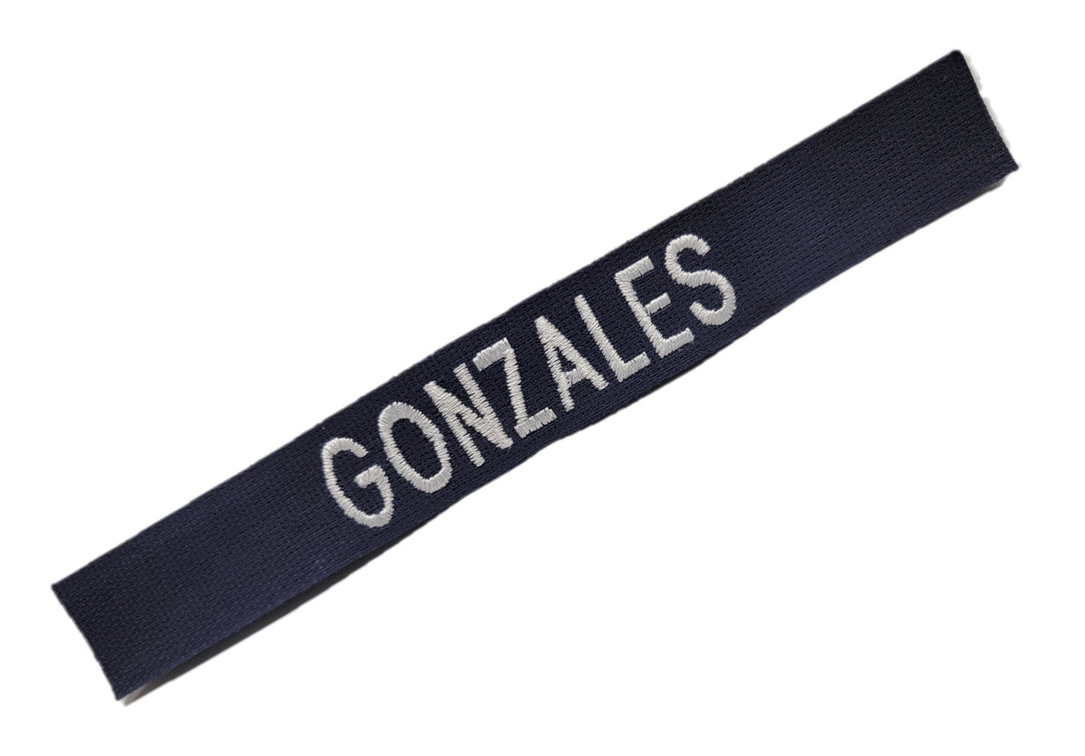 Cotton Webbing Navy Blue Name Tape - SEW ON