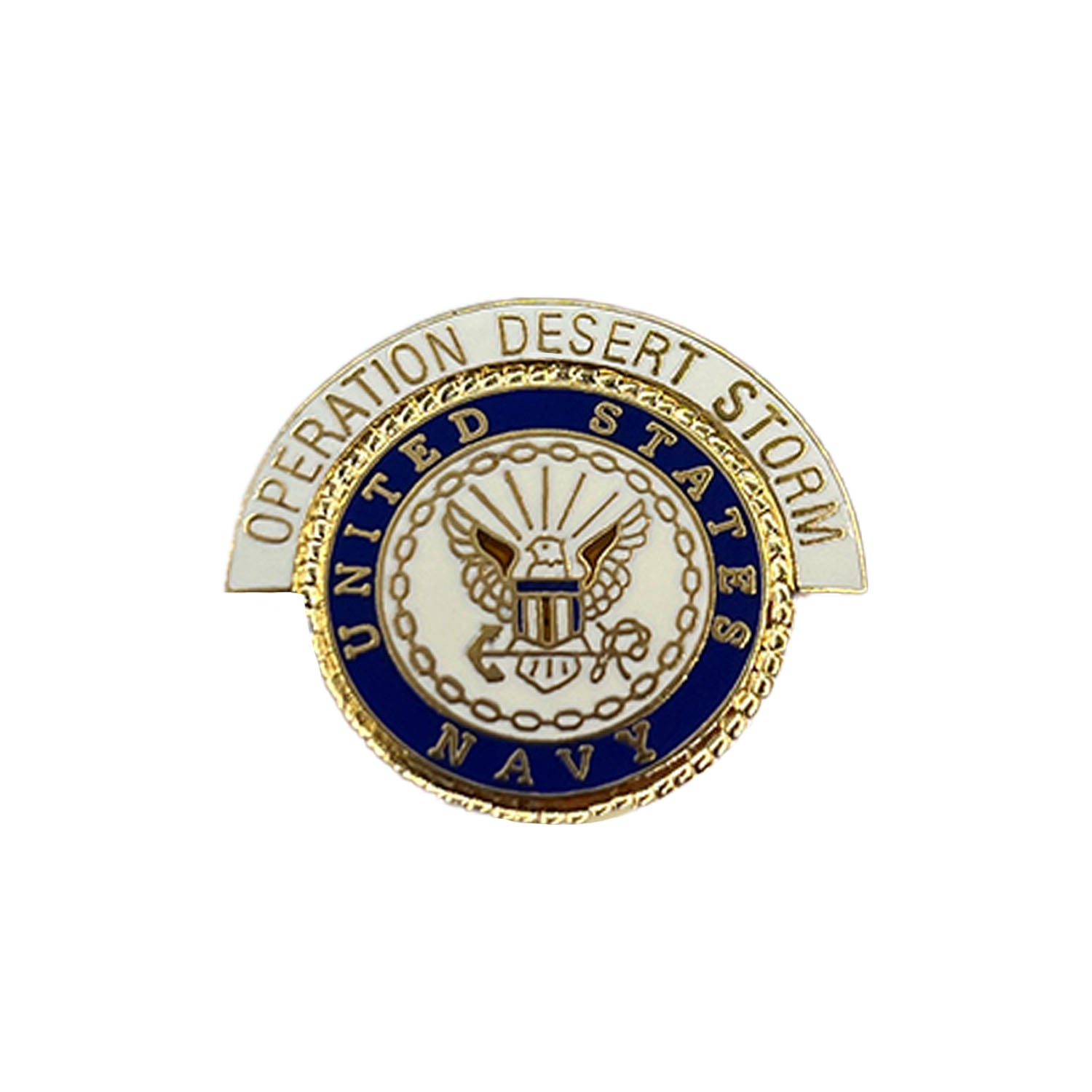 Desert Storm Navy Logo Metal Pin - CLEARANCE!