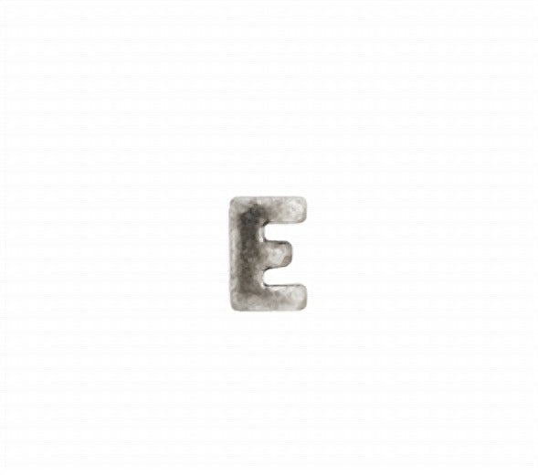 Navy Efficiency Silver Letter E Ribbon Device