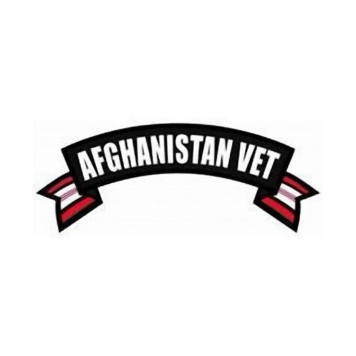 Afghanistan Veteran Rocker Back Patch