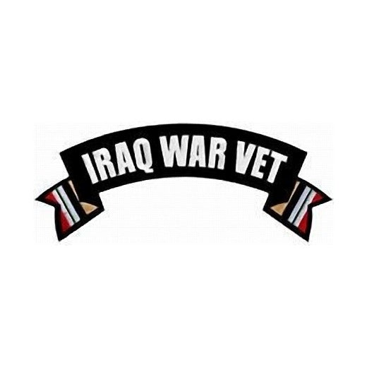 Iraq Veteran Rocker Back Patch