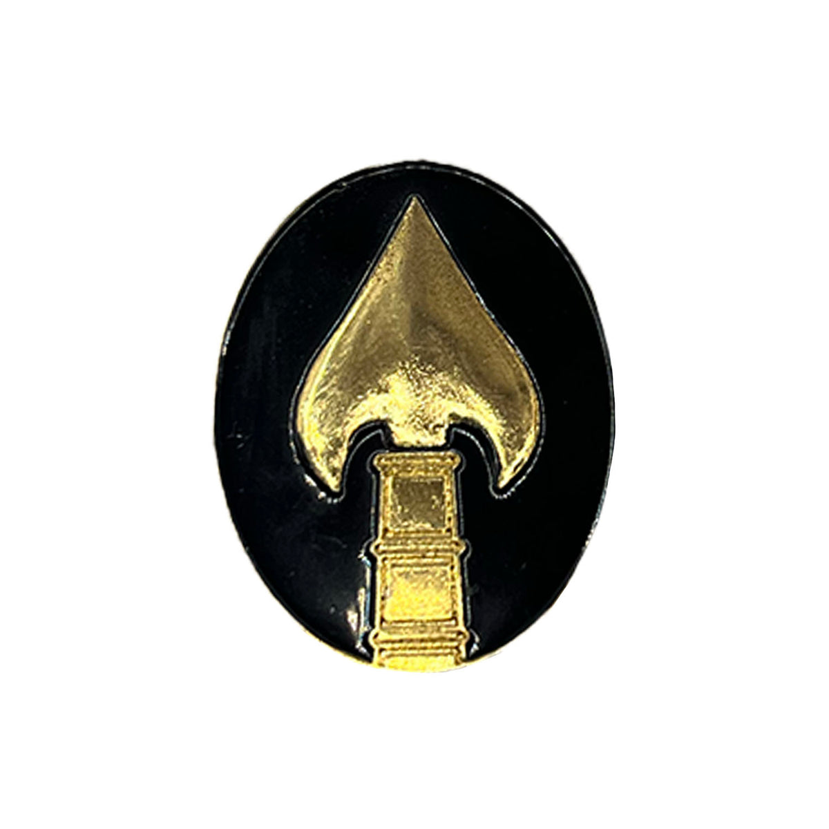 OSS Black and Gold Metal Pin