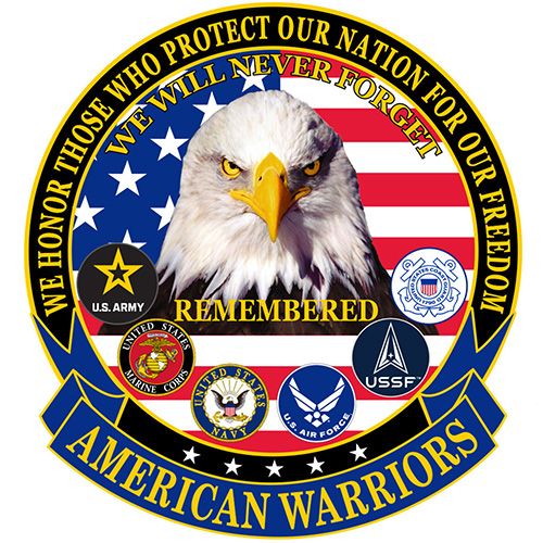 American Warriors 5 inch Patch - CLEARANCE!