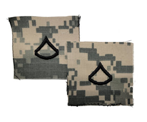 U.S. Army ACU Patrol Cap Rank Insignia - PAIR