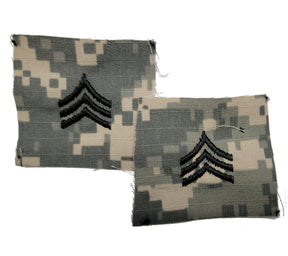 U.S. Army ACU Patrol Cap Rank Insignia - PAIR