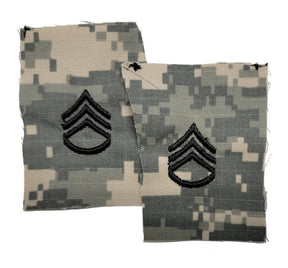 U.S. Army ACU Patrol Cap Rank Insignia - PAIR