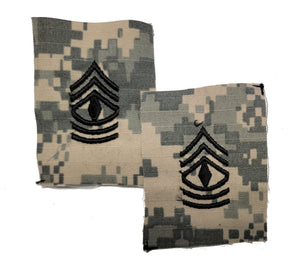 U.S. Army ACU Patrol Cap Rank Insignia - PAIR