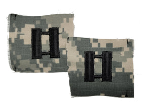 U.S. Army ACU Patrol Cap Rank Insignia - PAIR