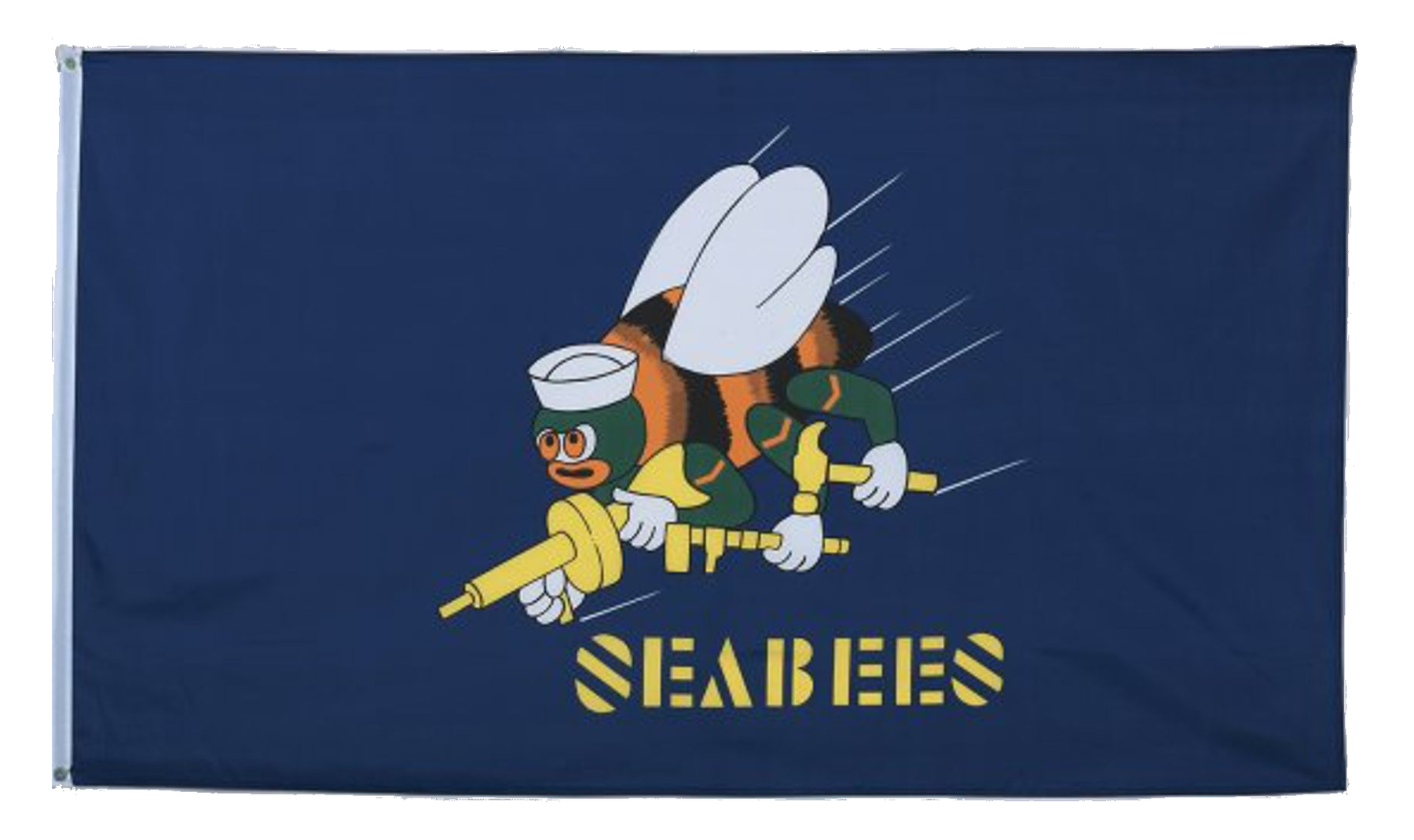 CLEARANCE - U.S. Navy SEABEES Flag - 3x5 Polyester