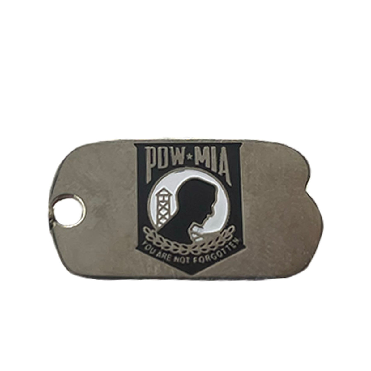 Pow Dog Tag Metal Pin