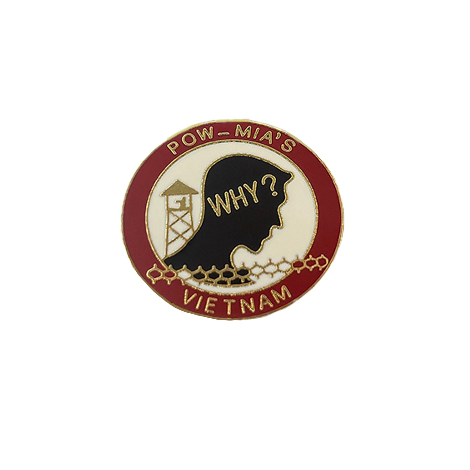 POW-MIA Vietnam "Why?" Metal Pin - CLEARANCE!