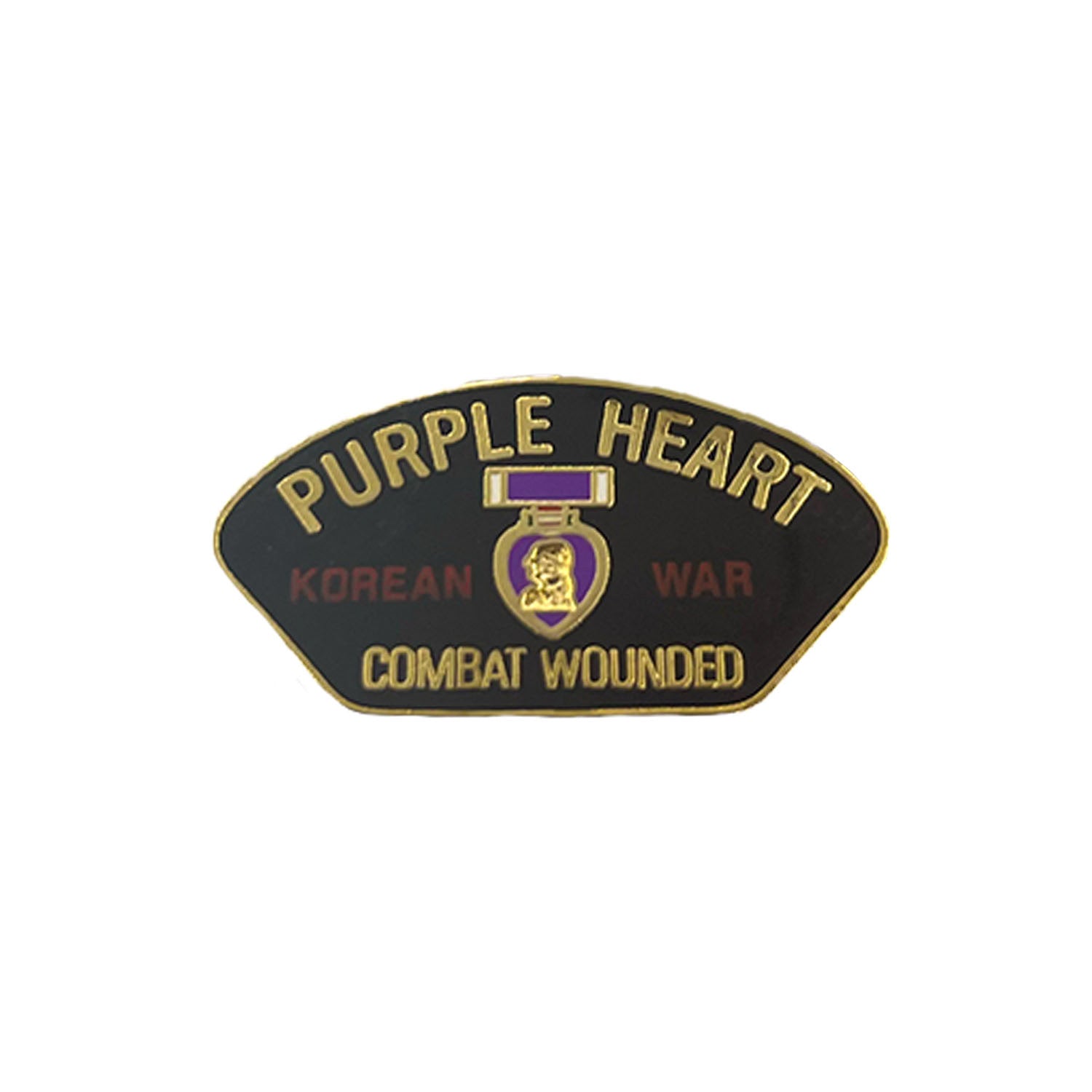 Korean War Purple Heart Metal Pin 