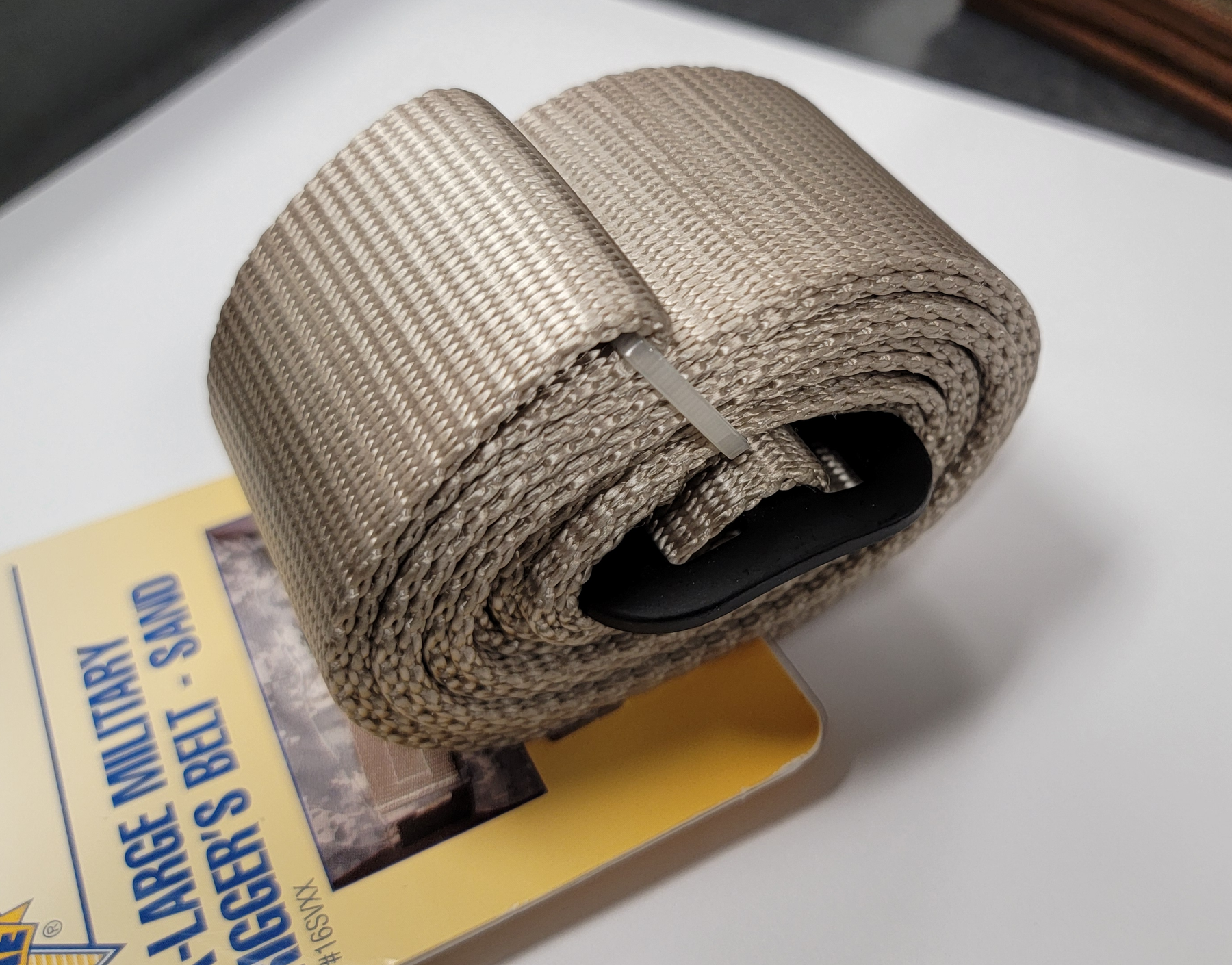 CLEARANCE Raine Military Rigger Belt - SAND