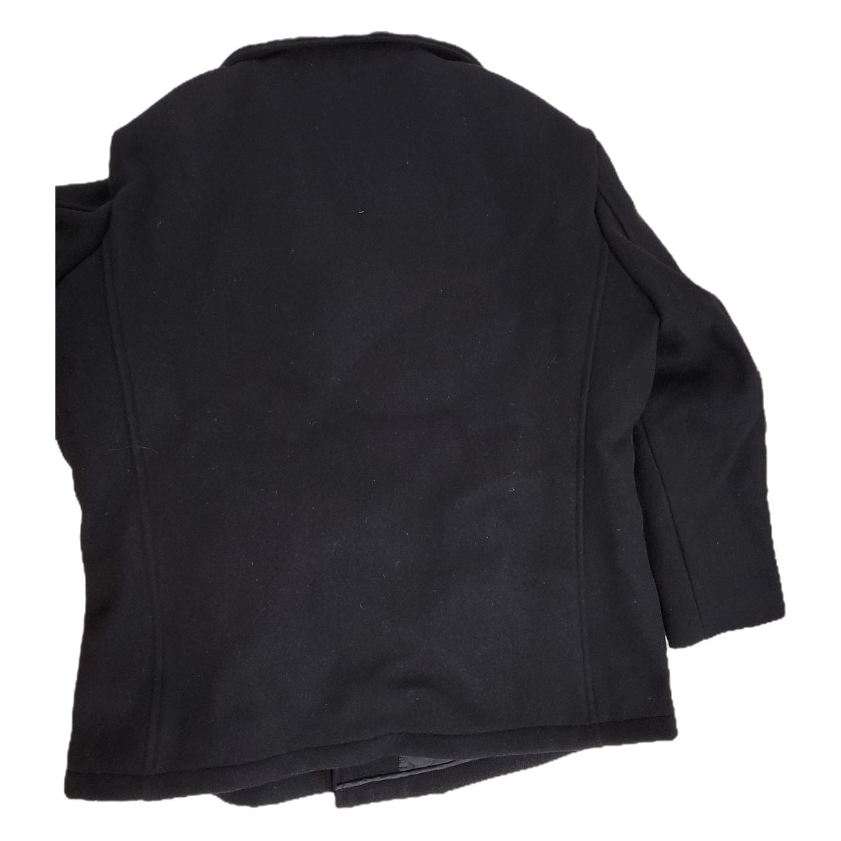 OPEN BOX - Men's Wool U.S. Navy Pea Coat - Dark Navy Size 46 – Made in U.S.A.