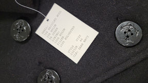 OPEN BOX - Men's Wool U.S. Navy Pea Coat - Dark Navy Size 46 – Made in U.S.A.