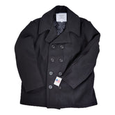 OPEN BOX - Men's Wool U.S. Navy Pea Coat - Dark Navy Size 46 – Made in U.S.A.