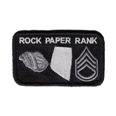 Rock Paper Rank Morale Patch - Various Colors
