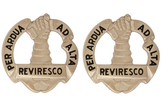 ROTC Basic Camp Gauntlet Unit Crest (Per Ardua Ad Alta Reviresco)