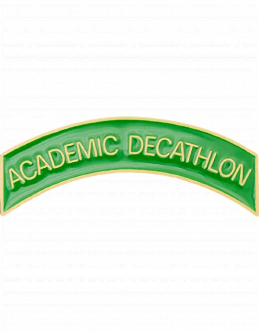 ROTC Metal Arc Tab ACADEMIC DECATHLON