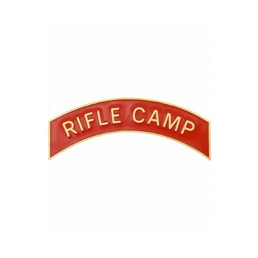 ROTC Metal Arc Tab RIFLE CAMP