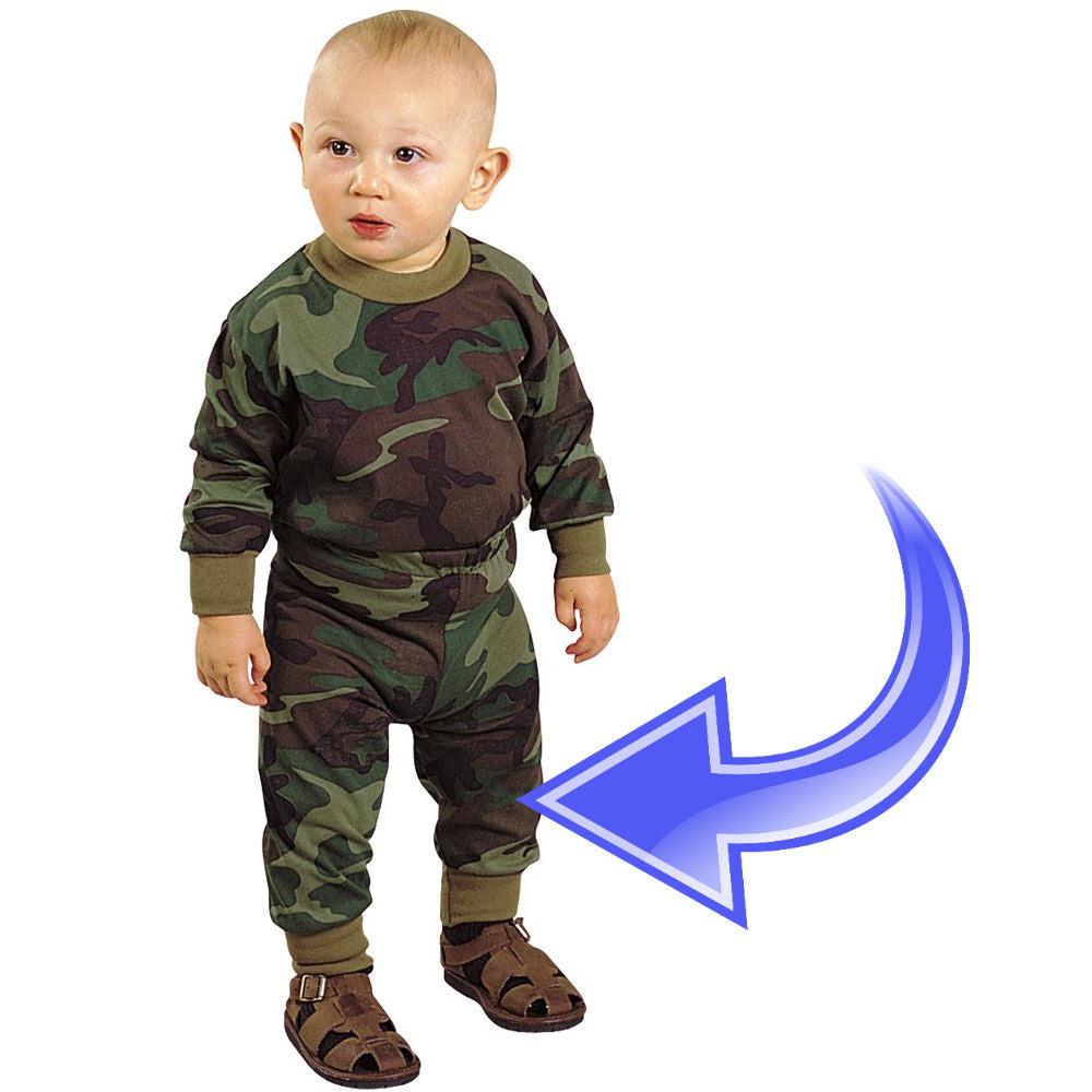 CLEARANCE - Kids Toddler Woodland Camo Pants