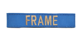 Sky Blue Name Tape with Hook Fastener - Fabric Material