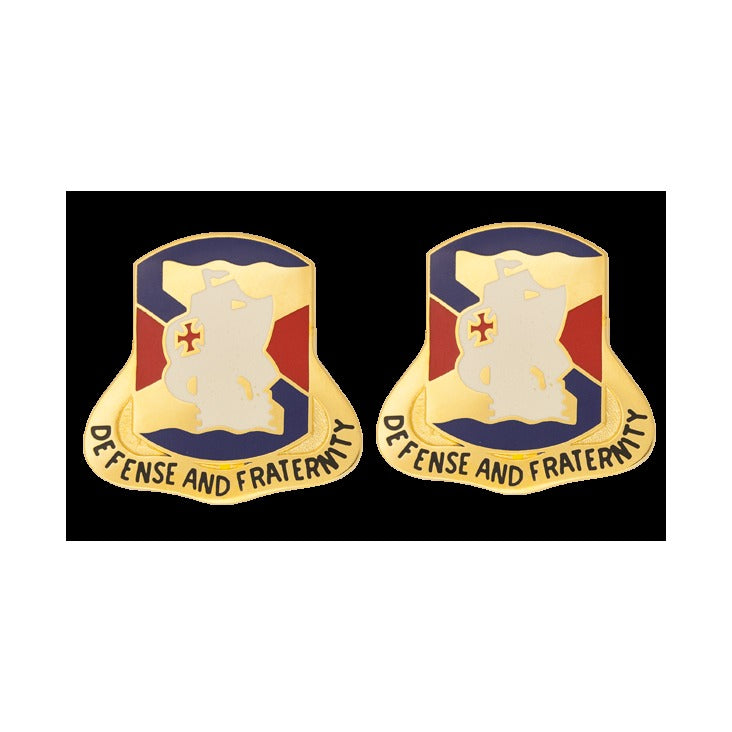 South U.S. Army Unit Crest DUI - 1 PAIR - DEFENSE