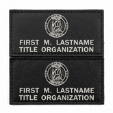 1 Pair State Seal Flight Badges Black