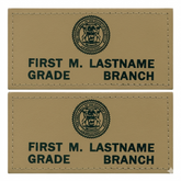 State Seal Flight Badge Pair Tan