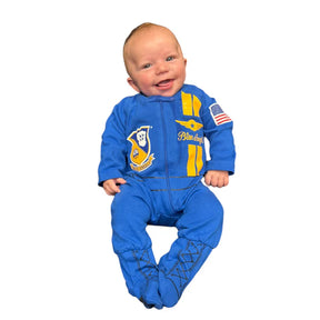 Blue Angels Flight Suit Baby Crawler