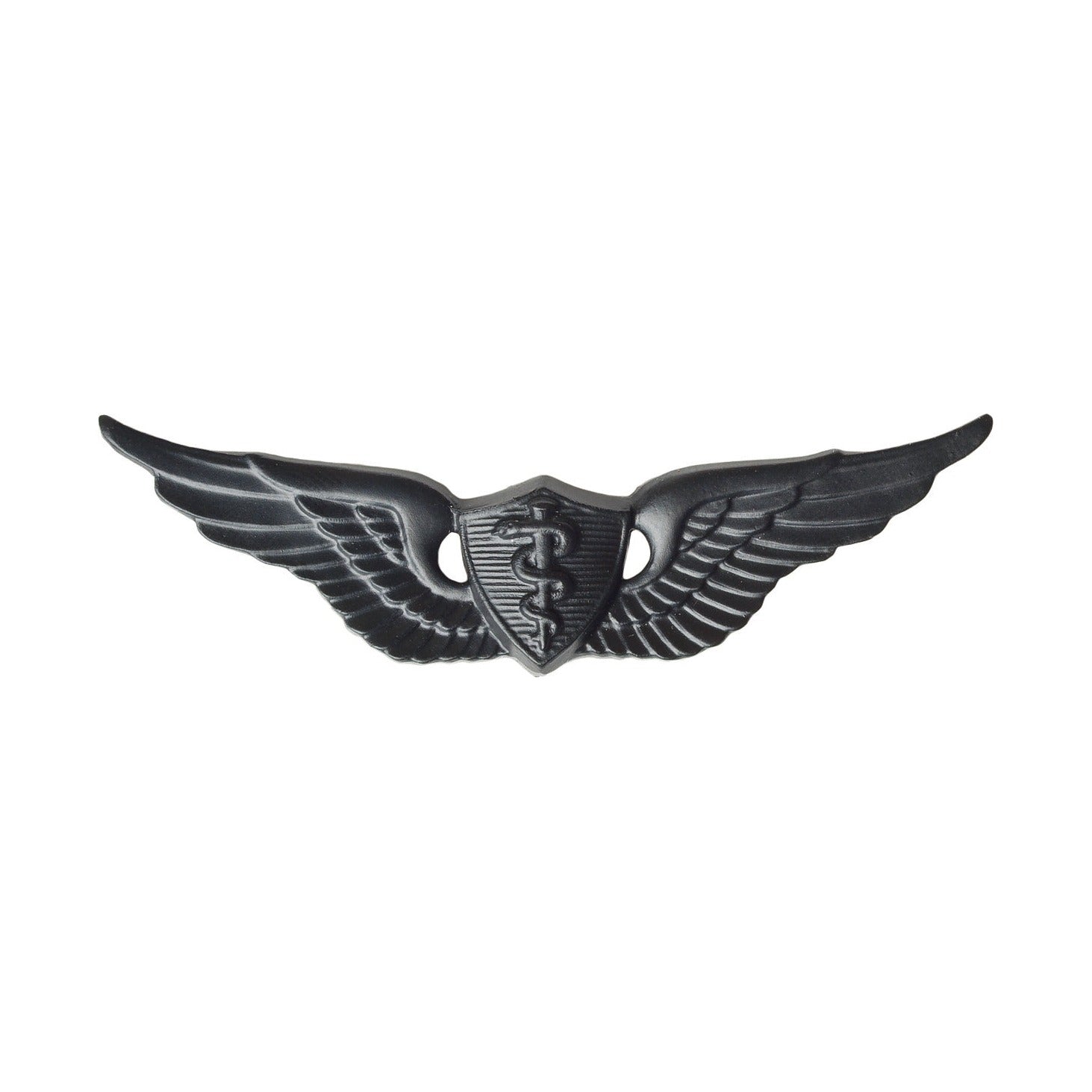 U.S. Army Flight Surgeon Badge - Black Metal Pin-On