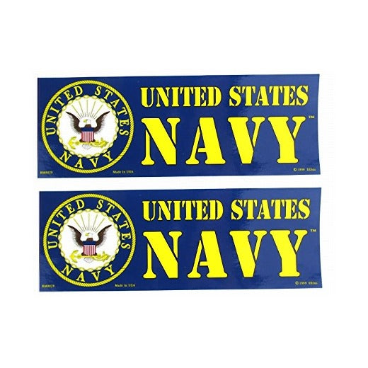 U.S. Navy Bumper Sticker - 2 PACK