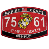 UH-34 Pilot MOS 7561 - USMC Sew-On Patch - CLEARANCE!