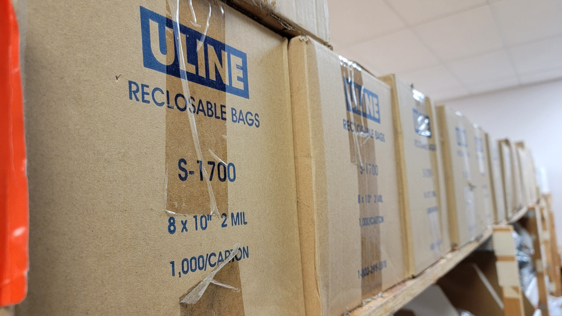 CLEARANCE - ULINE Reclosable Bags Carton