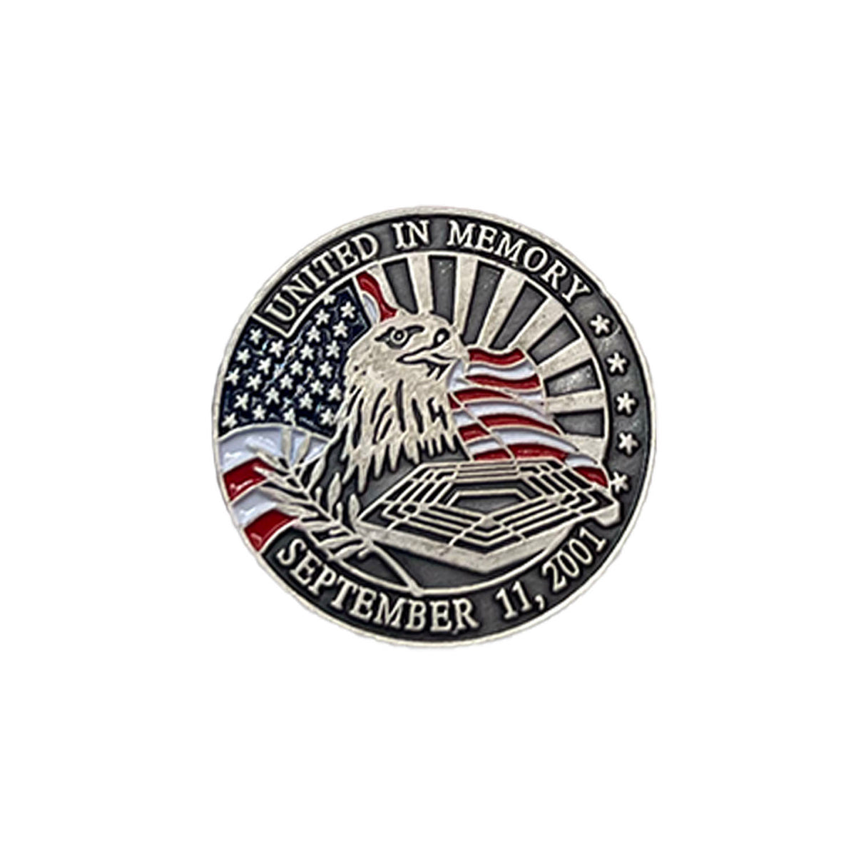 United in Memory Metal Pin