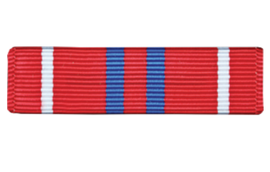 U.S. Air Force NCO Professional Military Education Graduate Ribbon - slide on ribbon, blue, red, and white