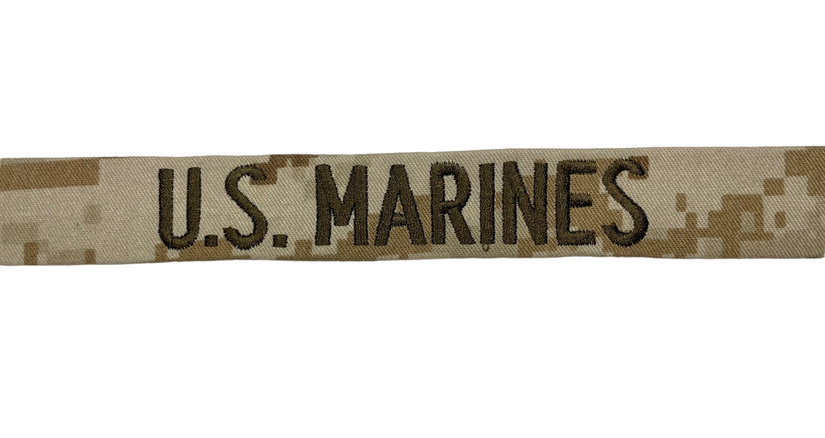 USMC Desert Digital Name Tape - U.S. Marines MARPAT