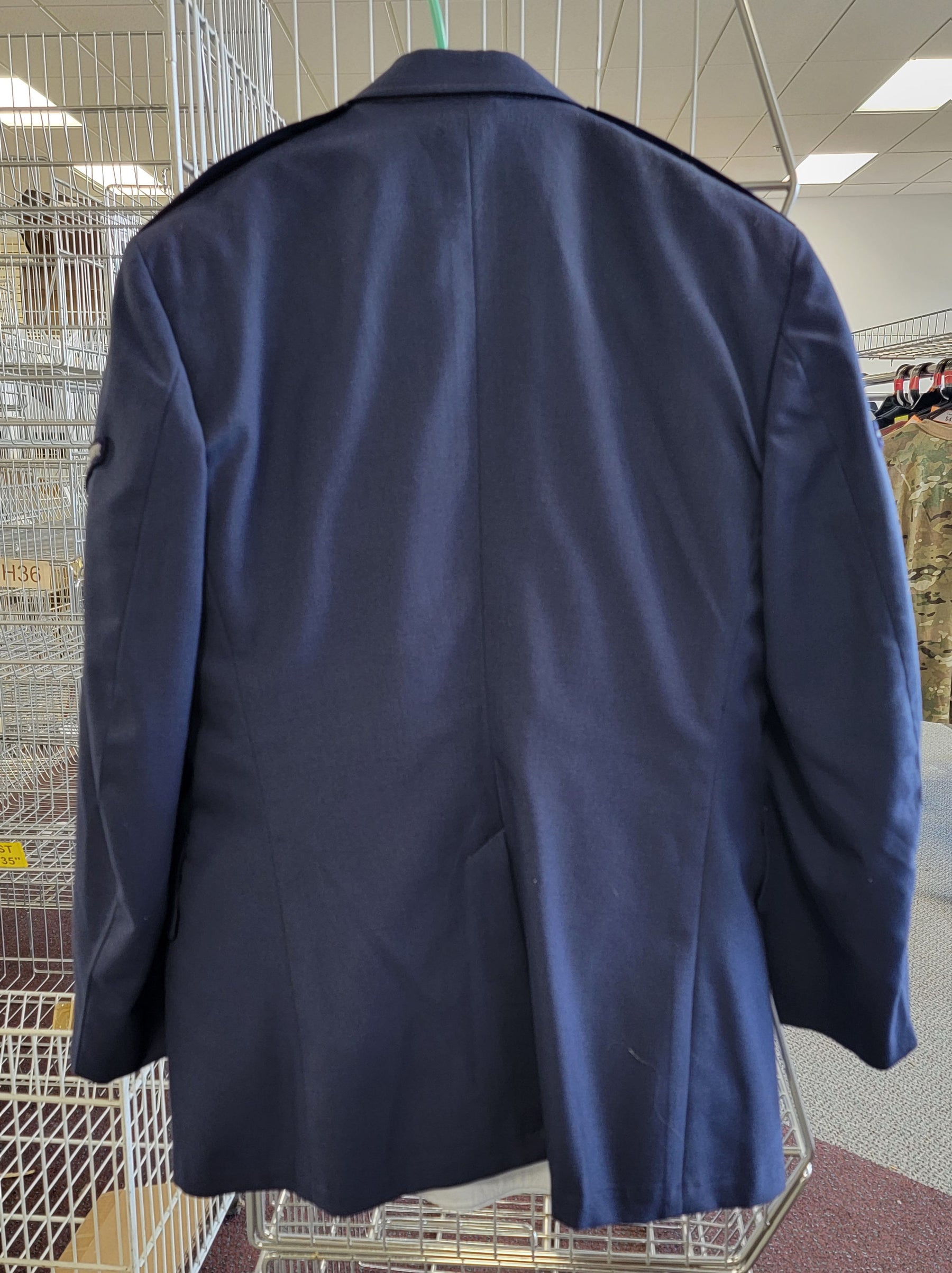 Vintage 1970s U.S. Air Force Dress Blue Tropical Poly/Wool Uniform Jacket and Pants