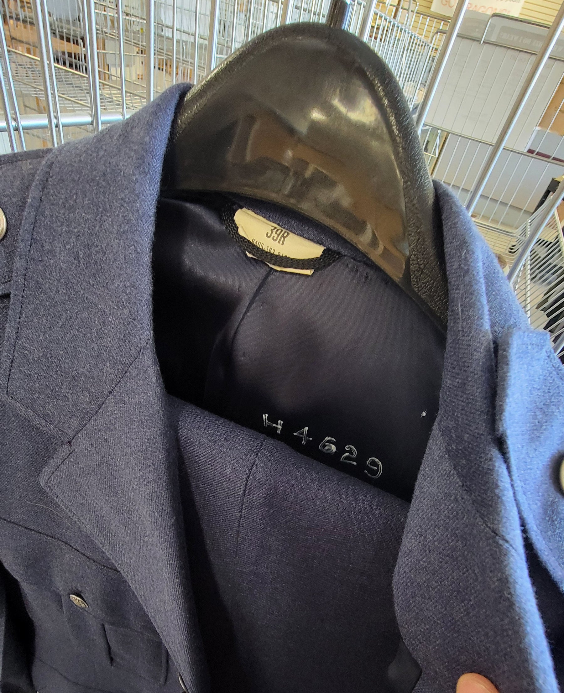 Vintage 1970s U.S. Air Force Dress Blue Wool Uniform Jacket and Pants