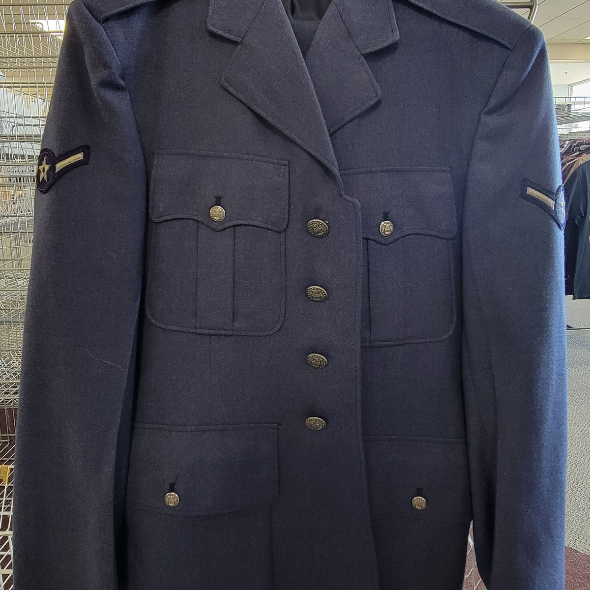 Vintage 1970s U.S. Air Force Dress Blue Wool Uniform Jacket and Pants Vintage 1970s U.S. Air Force Dress Blue Wool Uniform Jacket and Pants